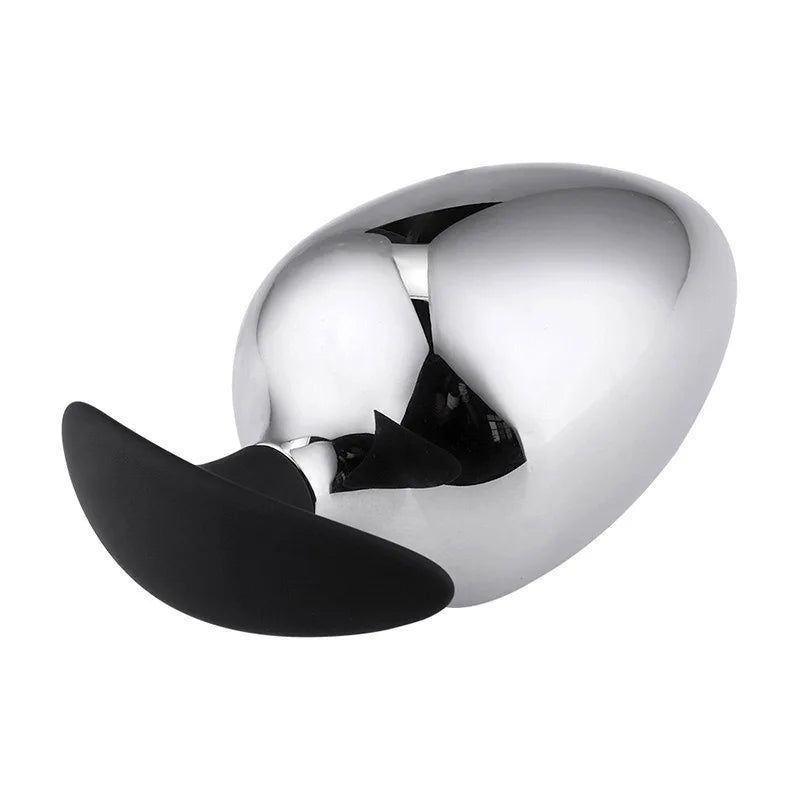 Grande massageador pessoal de plugue anal inoxidável para unissex fornece uma sensação completa projetada para playe experiente ou intermediária 6 CM