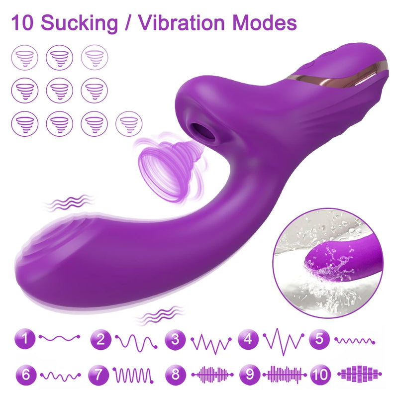 Vibrador Feminino 20 Velocidades Estimulador Clitóris & Ponto G Masturbador Brinquedo Sexual Erótico