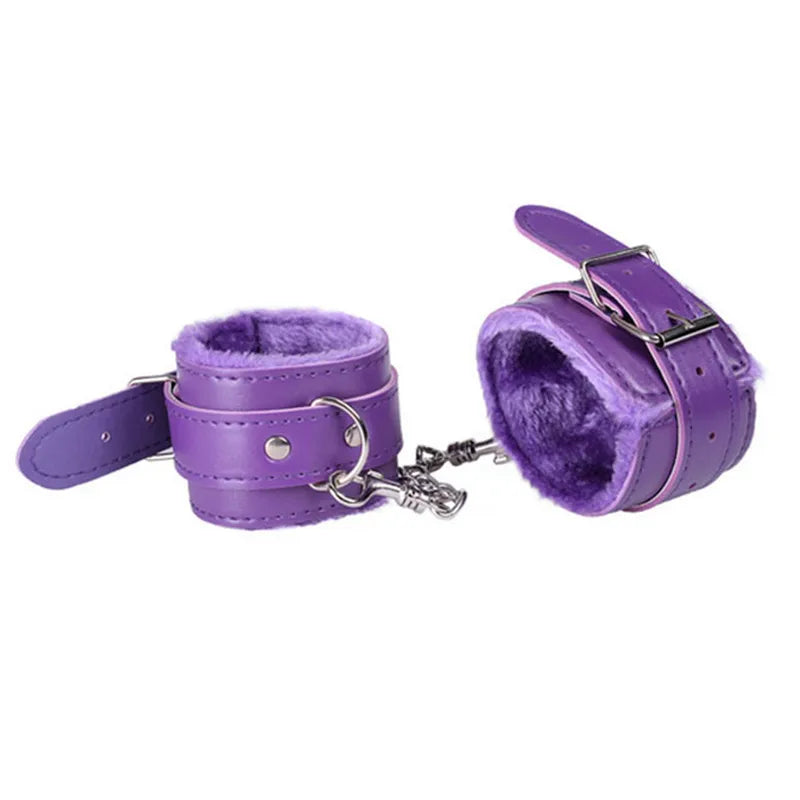 Brinquedos sexuais para casal mulheres adultos jogos sem vibradores para mulheres algemas eróticas tornozelo punhos chicote bdsm bondage restrições escravo