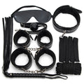 Conjunto de 7 peças de kits bdsm brinquedos sexuais para mulheres adultos jogos bondage algemas sexo chicote boca mordaça
