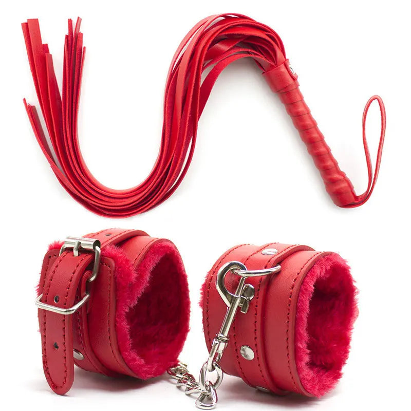 Brinquedos sexuais para casal mulheres adultos jogos sem vibradores para mulheres algemas eróticas tornozelo punhos chicote bdsm bondage restrições escravo
