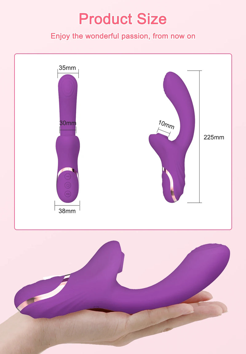 Vibrador Feminino 20 Velocidades Estimulador Clitóris & Ponto G Masturbador Brinquedo Sexual Erótico
