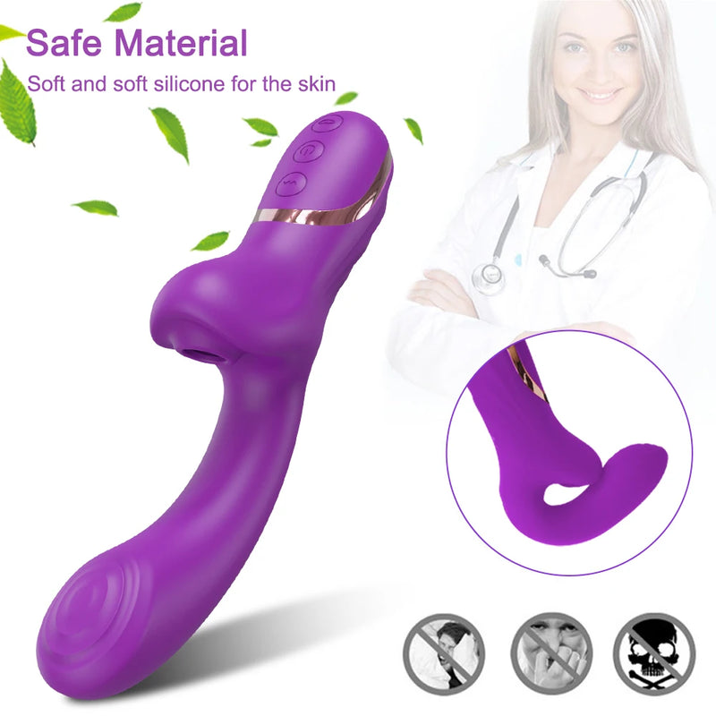 Vibrador Feminino 20 Velocidades Estimulador Clitóris & Ponto G Masturbador Brinquedo Sexual Erótico